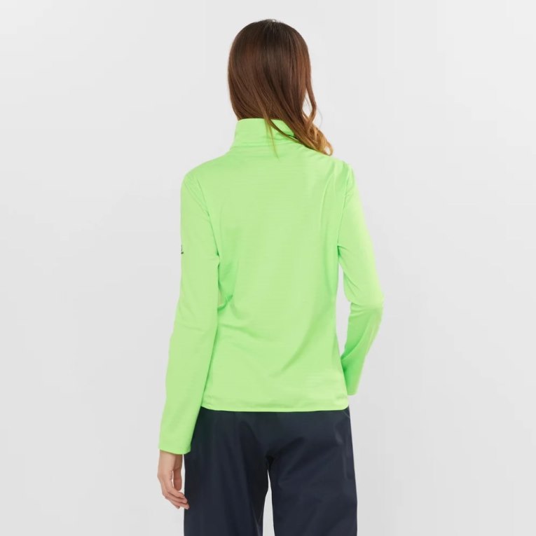 Casaco Salomon Essential Lightwarm Half Zip Feminino Verdes | PT T26035